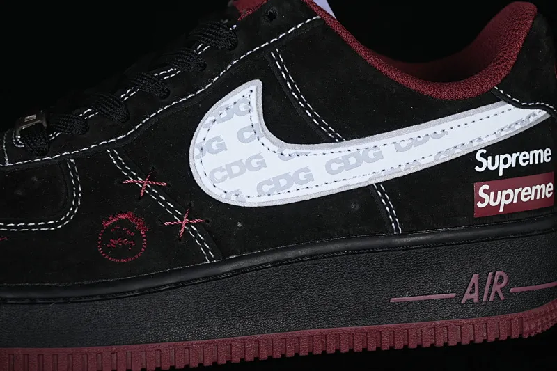 All categories Nk Air Force 1 Air Force series Nk Air Force 1 Low Air Force low top Nike Air Force 1'07 Low Supreme joint black and red grimace Air Force 1 low top casual sneakers XZ6188-117